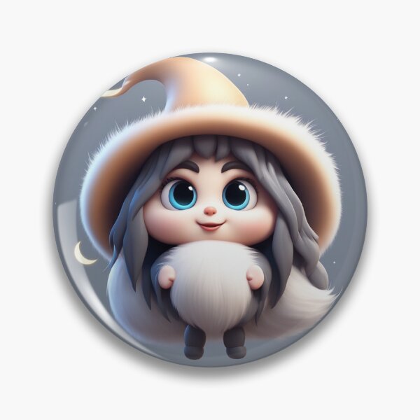 Item preview, Cute Witch Moon Cartoon Vector Icon Illustration designed and sold by hjian8219.
