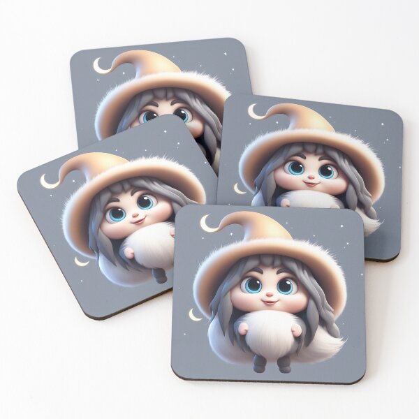 Item preview, Cute Witch Moon Cartoon Vector Icon Illustration designed and sold by hjian8219.