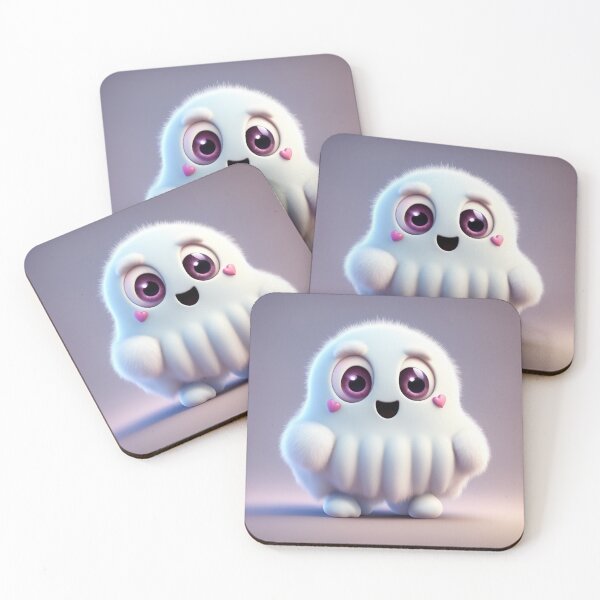 Item preview, Cute Ghost with Love Heart Cartoon Vector Icon Illustration designed and sold by hjian8219.