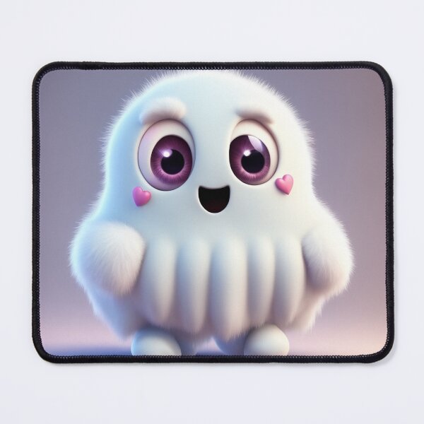 Item preview, Cute Ghost with Love Heart Cartoon Vector Icon Illustration designed and sold by hjian8219.