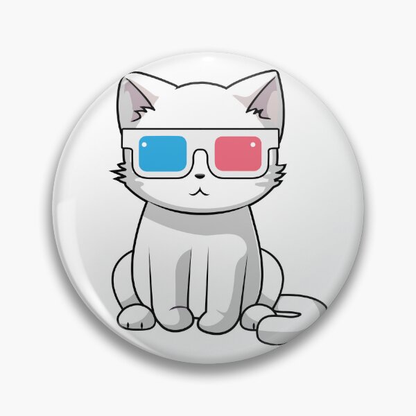 Item preview, cat in 3d glasses designed and sold by Gusstarz.