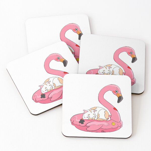 Item preview, Flamingo and kitty  designed and sold by SheboahArt.