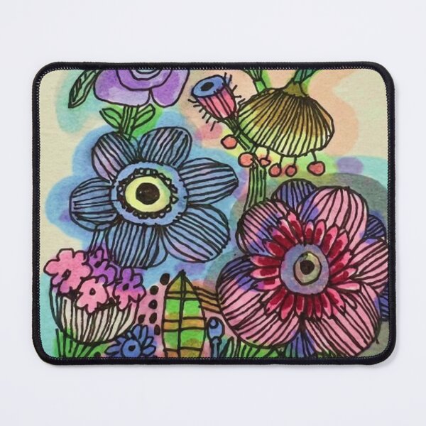 Item preview, Watercolor flowers floral markers, pen and ink designed and sold by Melissa Karren.