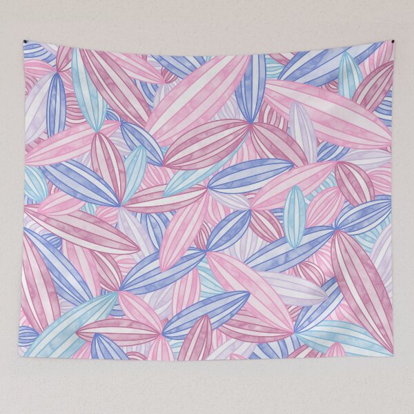 Item preview, Bigender Pride Abstract Zen Flower Petals Pink Blue Purple Pastel designed and sold by JoyfulJen.