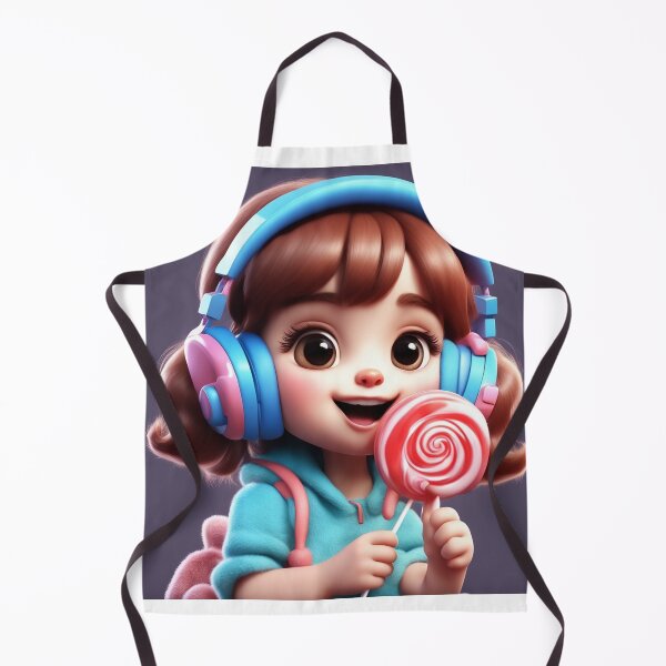 Item preview,  Cute Ghost Eating Lollipop Candy with Headphones Cartoon Vector Icon Illustration designed and sold by hjian8219.