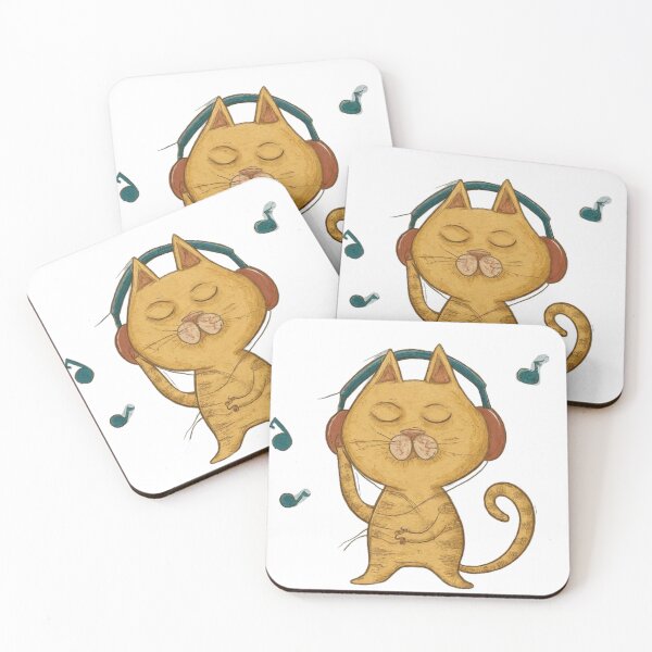 Item preview, MUSIC LISTENING CAT designed and sold by DomGDesign.