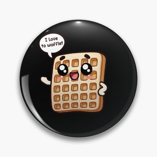 Item preview, Love to Waffle - Funny Talking and Indecisive Waffle Lover designed and sold by Mini Pandas.