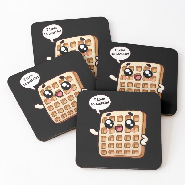 Item preview, Love to Waffle - Funny Talking and Indecisive Waffle Lover designed and sold by Mini Pandas.