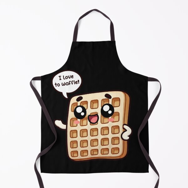 Item preview, Love to Waffle - Funny Talking and Indecisive Waffle Lover designed and sold by Mini Pandas.