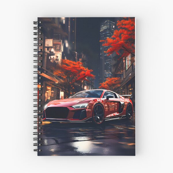 Item preview, Red Audi R8 in the Heart of Tokyo designed and sold by RevUpDesign.