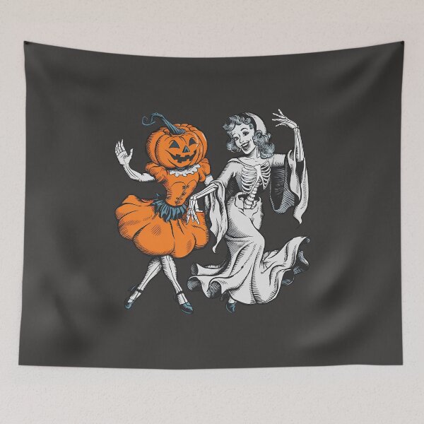 Item preview, Pumpkin Coquette Ghost Pumpkin Dancing With Ghost Retro Halloween designed and sold by stylesip.