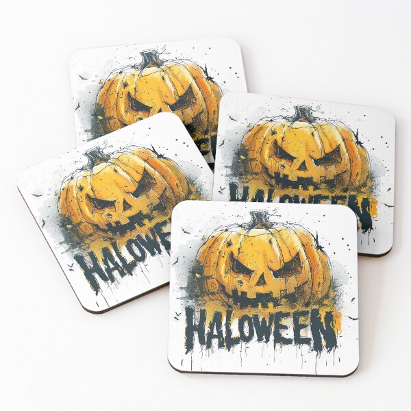 Item preview, TERRIFYING HALOWEEN PUMPKIN WITH HALOWEEN TEXT designed and sold by lunacoco81.