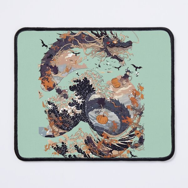Item preview, Great wave Halloween Dragon T-shirt, phone cover, spooky designed and sold by KreativKulture.