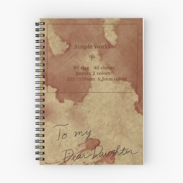 Item preview, Harry’s Journal to Heather - Silent Hill 3 - Spiral Notebook designed and sold by bibelot-.