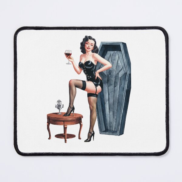 Artikelvorschau, Sexy Vampirmädchen Halloween Pinup entworfen und verkauft von BlissfulPrintz.