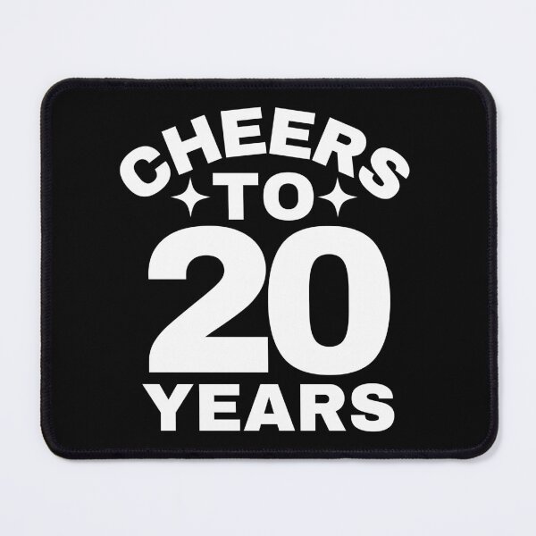 Item preview, Cheers to 20 Years 20th Birthday Anniversary Celebration designed and sold by highflycrafts.
