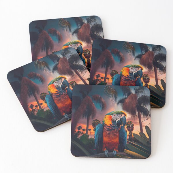 Item preview, Jungle Parrot at Sunset designed and sold by Sillytoe.