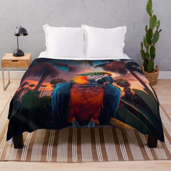 Item preview, Jungle Parrot at Sunset designed and sold by Sillytoe.