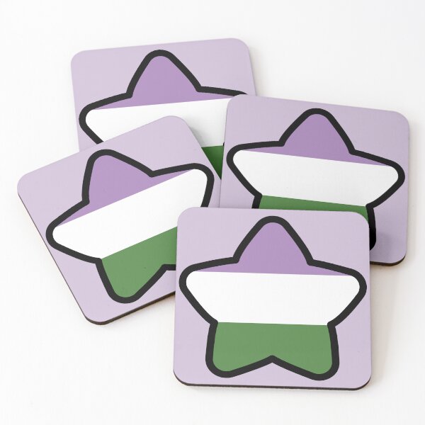 Item preview, Genderqueer Flag Star designed and sold by deadbeatprince-typography.