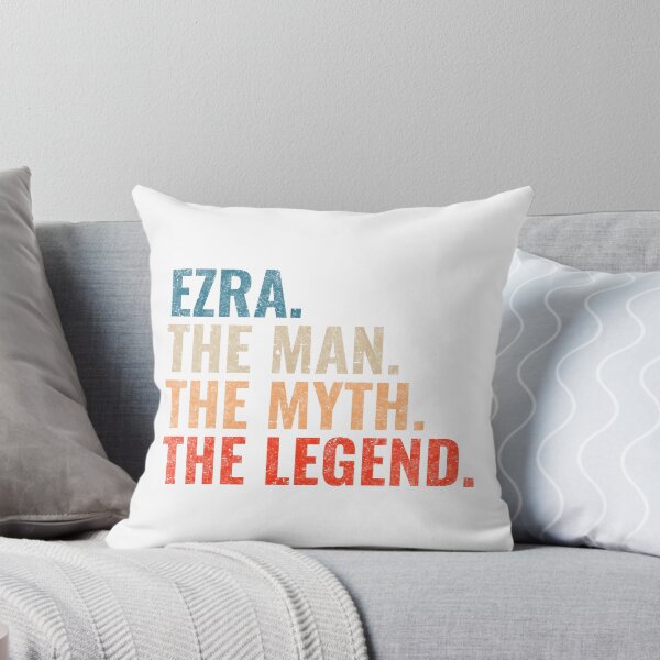 Item preview, Ezra The Man The Myth The legend Ezra Name Retro 70s distress designed and sold by Teelogic.