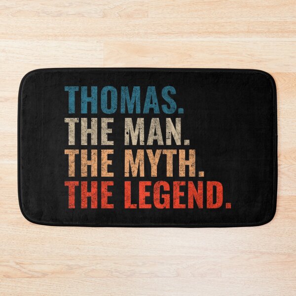 Item preview, Thomas The Man The Myth The legend Thomas Name Retro 70s distress designed and sold by Teelogic.