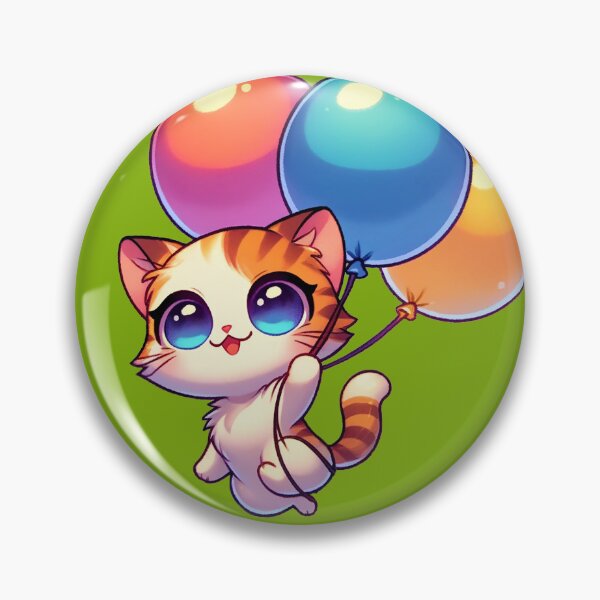 Item preview, Balloon Adventure Kitty designed and sold by FatGiantCat.