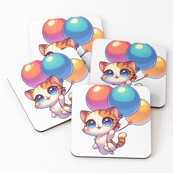 Item preview, Balloon Adventure Kitty designed and sold by FatGiantCat.