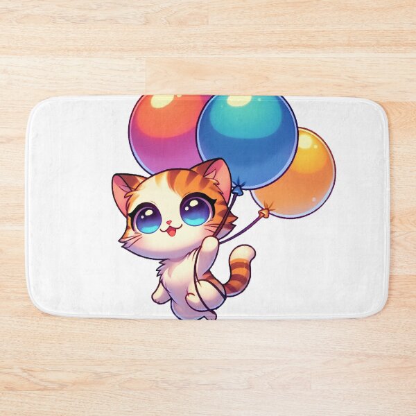 Item preview, Balloon Adventure Kitty designed and sold by FatGiantCat.