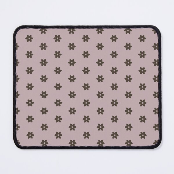 Item preview, Geometric Warm Neutrals Slate Black Flowers On Burnished Lilac designed and sold by Triplicate Limited.