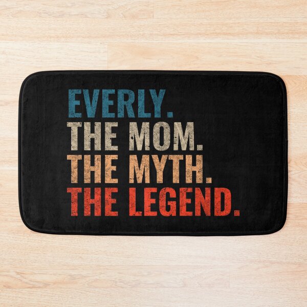 Item preview, Everly The Mom The Myth The Legend Everly Name Retro 70s distress designed and sold by Teelogic.