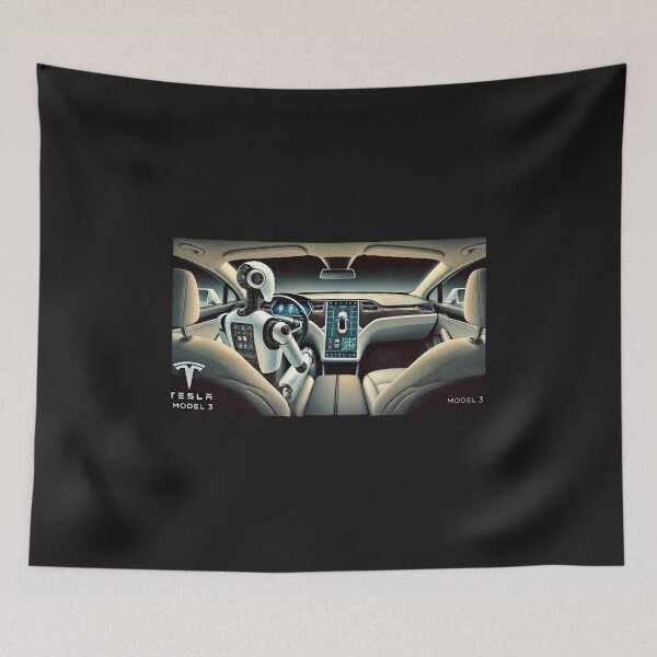Item preview, Tesla bot designed and sold by TEEJAMBOREE.