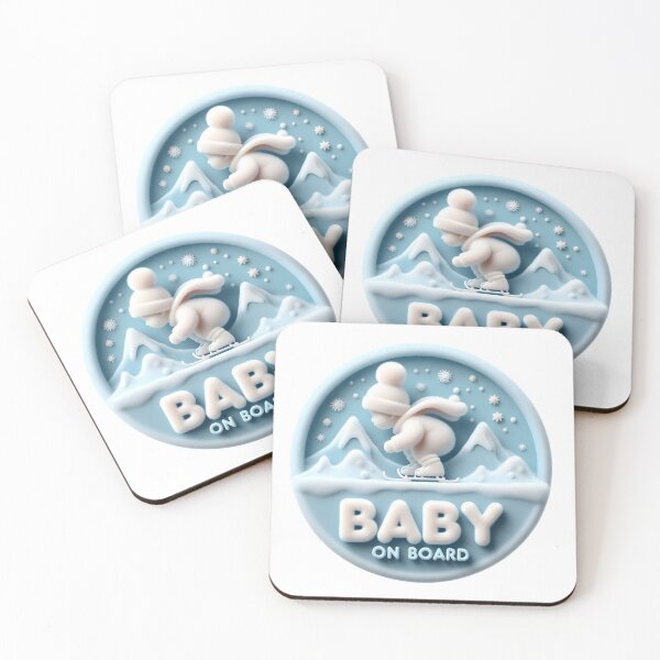 Item preview, Baby on Board Skateboard Announcement - Fun and Playful Baby Announcement designed and sold by StyLeHi.