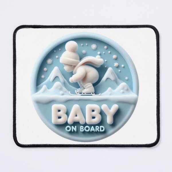 Item preview, Baby on Board Skateboard Announcement - Fun and Playful Baby Announcement designed and sold by StyLeHi.