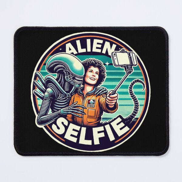 Item preview, Alien Selfie - Ripley and a Xenomorph take a photo designed and sold by Random-Reality.