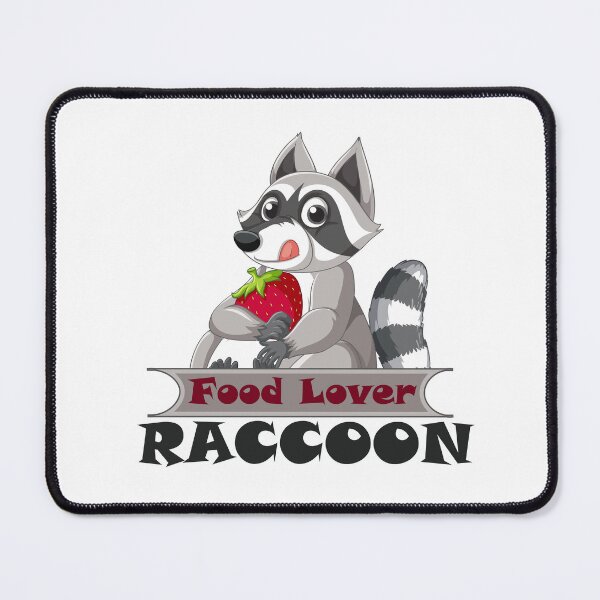 Item preview, Food Lover Raccoon designed and sold by GraphixKing999.