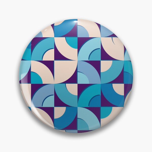 Item preview, Circle graphics with shadow, Blue and beige version designed and sold by Alex  Blud.