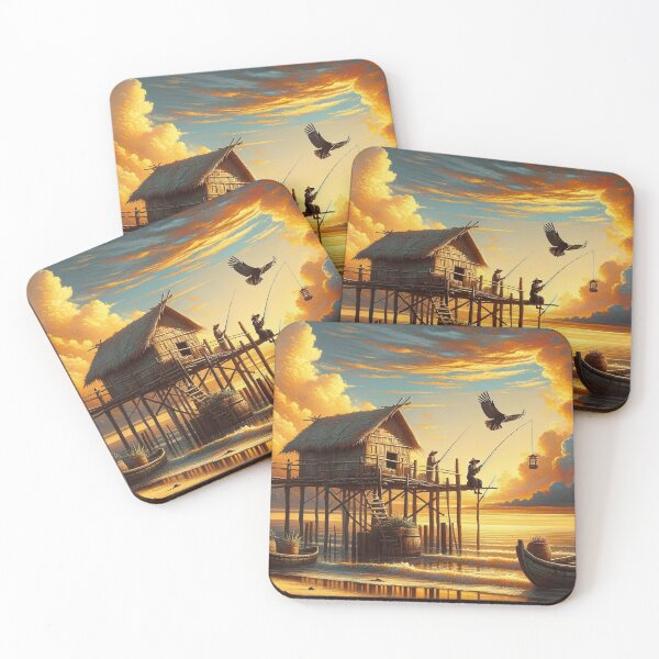 Item preview, Sunset Fishing designed and sold by M-Y-A-R-T-.