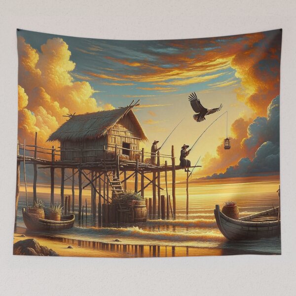 Item preview, Sunset Fishing designed and sold by M-Y-A-R-T-.