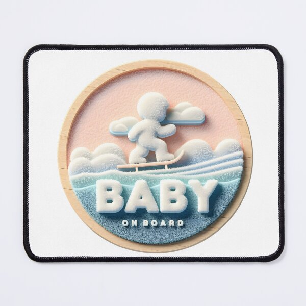 Item preview, Baby on Board Skateboard Announcement - Fun and Playful Baby Announcement designed and sold by StyLeHi.
