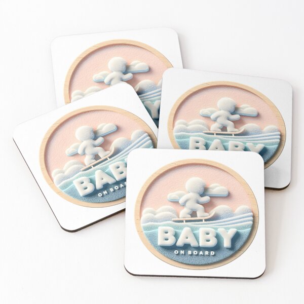 Item preview, Baby on Board Skateboard Announcement - Fun and Playful Baby Announcement designed and sold by StyLeHi.