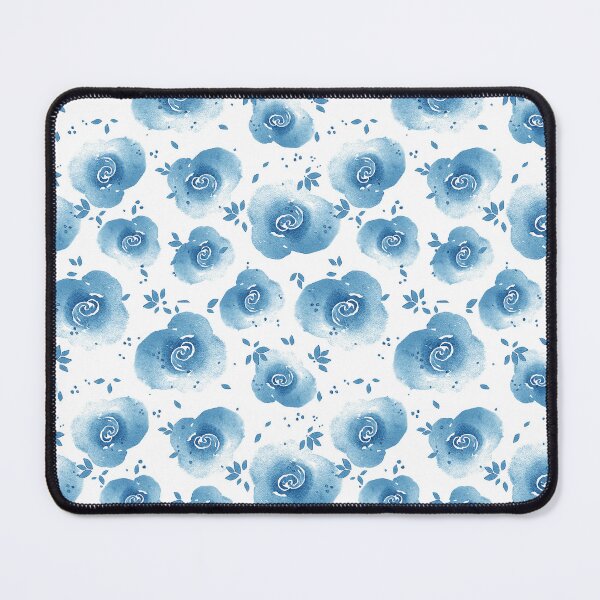 Item preview, Watercolor roses, Blue version designed and sold by Alex Blud.