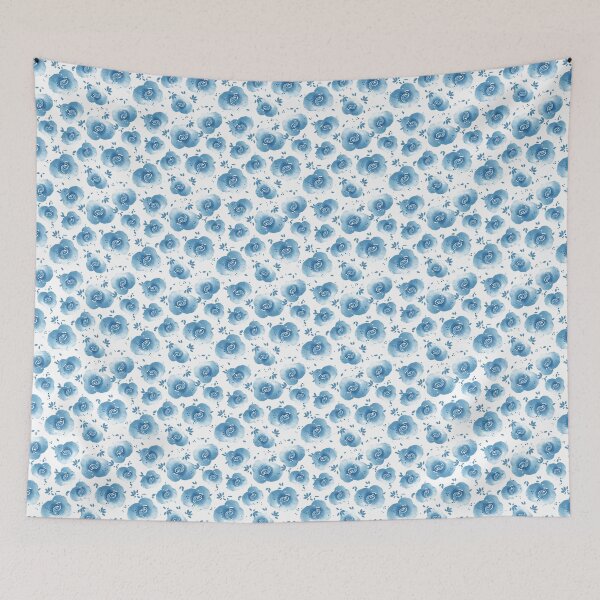Item preview, Watercolor roses, Blue version designed and sold by Alex  Blud.