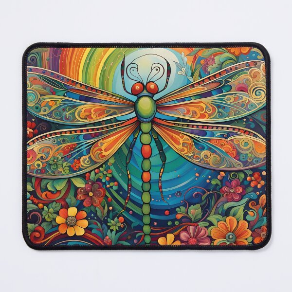 Item preview, Dragonfly 60's Flower Power designed and sold by druidwolfart.