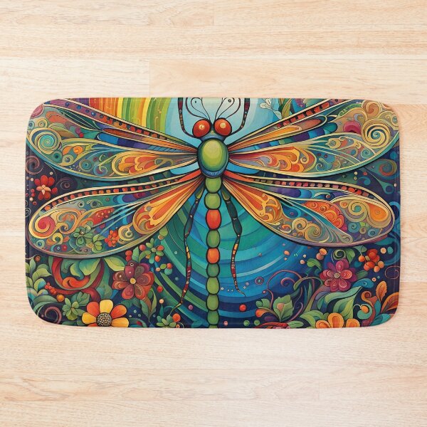 Item preview, Dragonfly 60's Flower Power designed and sold by druidwolfart.