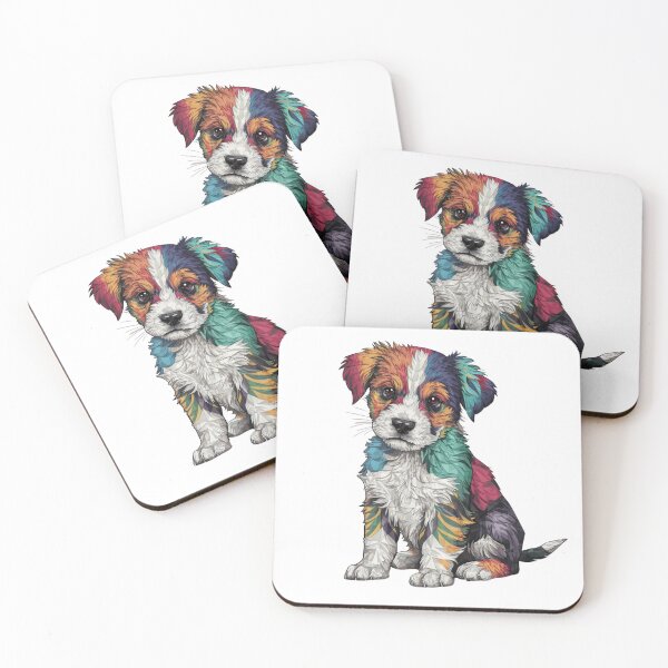 Item preview, Perro arcoiris designed and sold by Playful Strokes pom@pom.