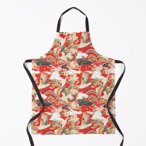 Item preview, Red Crane - Seamless Pattern Furoshiki Design designed and sold by KokoroCreations.