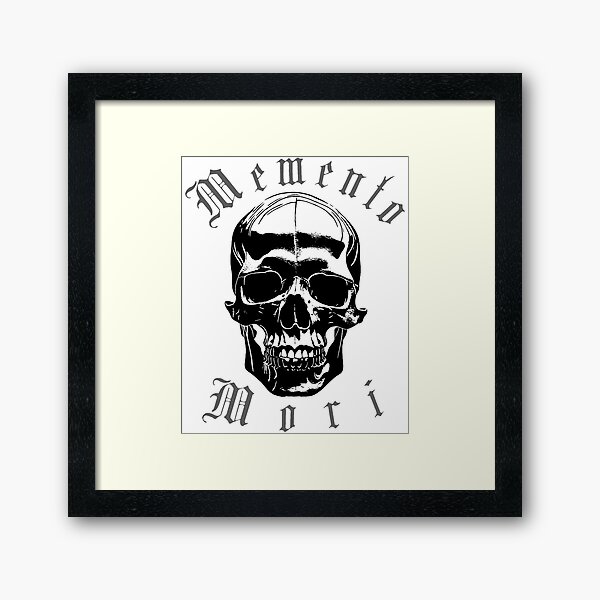 Artikel-Vorschau von Memento Mori Totenkopf, designt und verkauft von einmal-art.