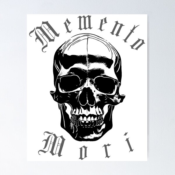 Artikel-Vorschau von Memento Mori Totenkopf, designt und verkauft von einmal-art.