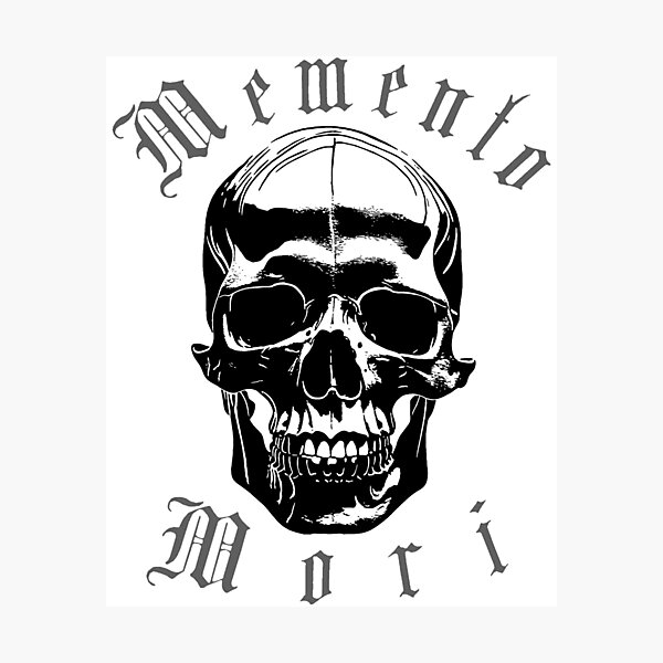 Artikel-Vorschau von Memento Mori Totenkopf, designt und verkauft von einmal-art.