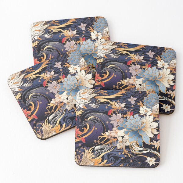 Item preview, Blue Tsuru - Seamless Pattern Furoshiki Design designed and sold by KokoroCreations.
